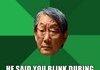 Asian Dad. Blinking