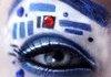 awesome R2D2 eye makeup!!