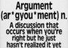 Argument win