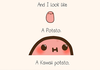 Kawaii potato